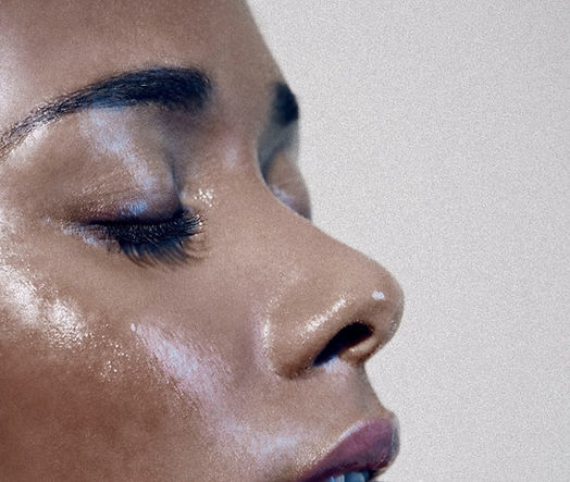 woman getting a facial